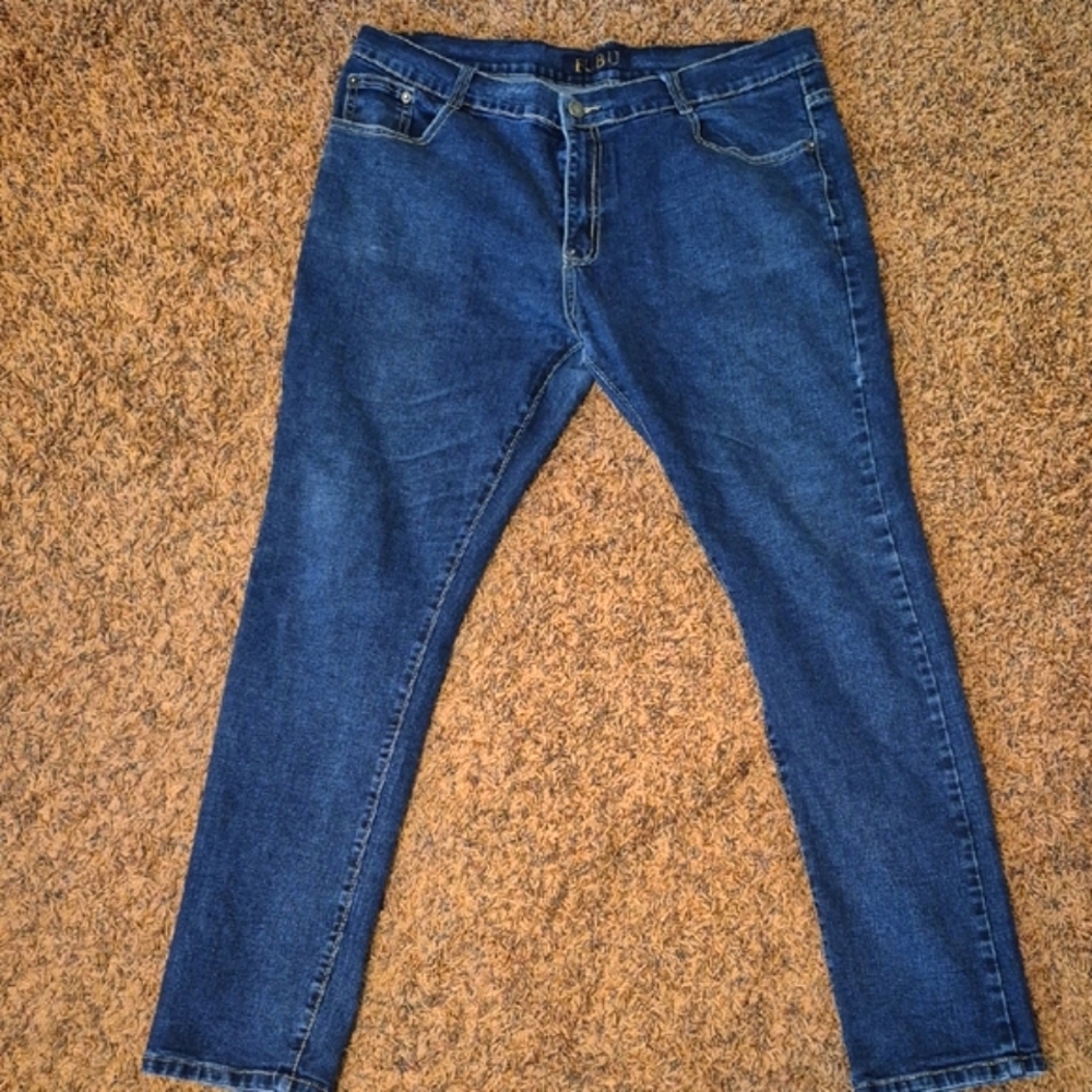 FUBU Men's Blue Jeans Size Waist 38" Inseam 28"